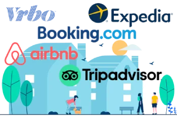 Vrbo, Booking, Airbnb, Expedia